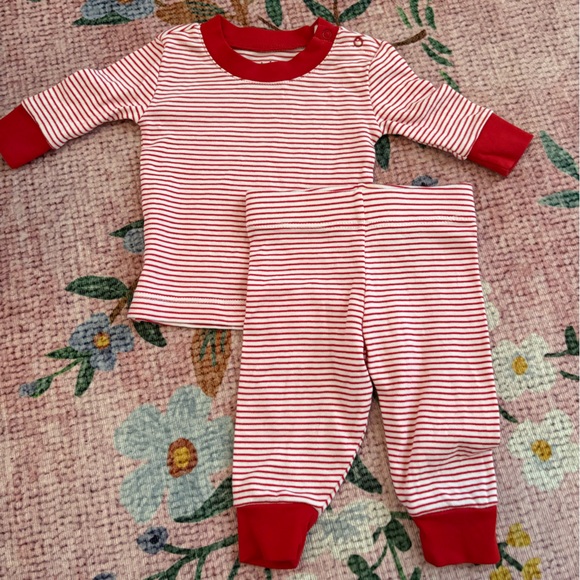 LAKE Other - Red and White Striped LAKE Pajama Set